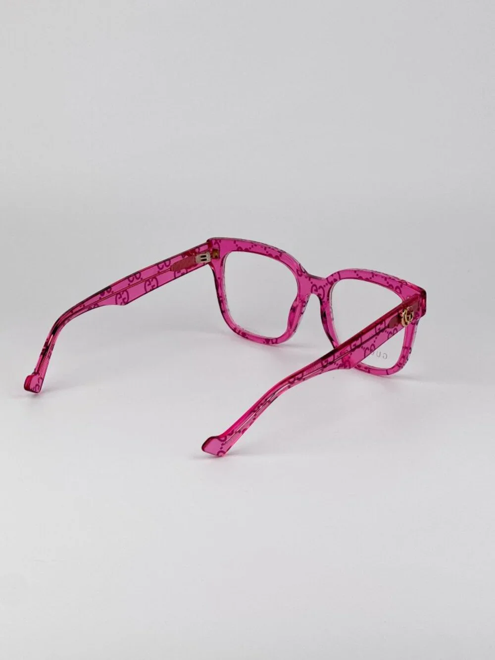 Gucci GG0958O Women’s Eyeglasses – Transparent Pink Square Frame | Model GG0958O